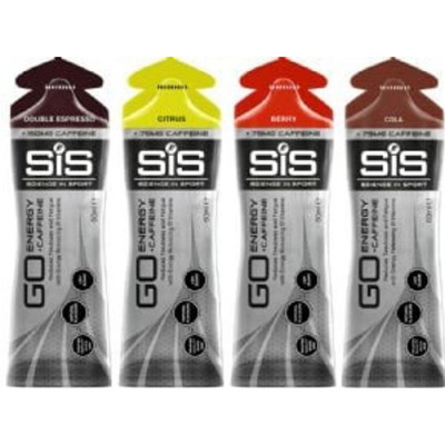 Science In Sport Go Energy + Caffeine Gel 60ml 6 Pack Berry (75mg Caffeine)