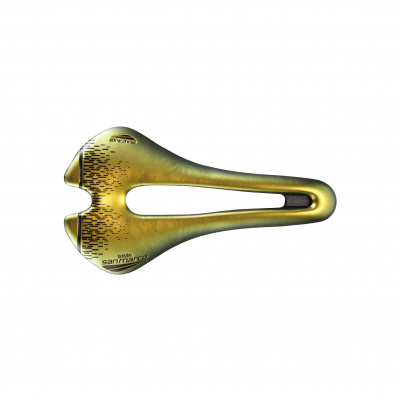 Selle San Marco Aspide Short Racing Saddle: IRIDESCENT GOLD