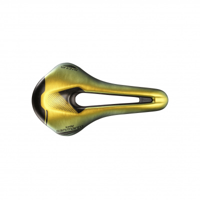 Selle San Marco Shortfit 2.0 Racing Saddle: IRIDESCENT GOLD