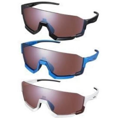 Shimano Aerolite Ridescape Road Lens Sunglasses Metallic Blue - RideScape Road Lens
