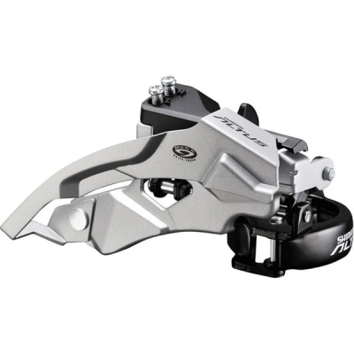 Shimano Altus FD-M370 Altus 9-speed front derailleur, top swing, dual-pull