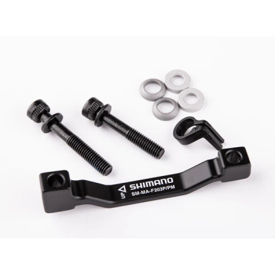 Shimano Disc adapter for post mount calliper, for post 180mm fork/frame, for 203mm rotor