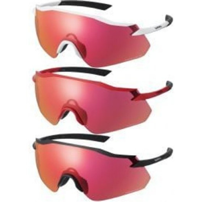 Shimano Equinox Ridescape Road Lens Sunglasses Metallic White