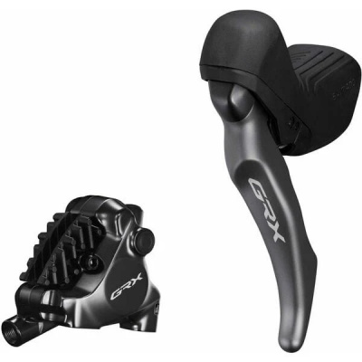 Shimano GRX ST-RX820-LA GRX dropper post lever bled with BR-RX820 calliper, left rear