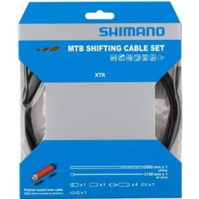 Shimano Mtb Gear Cable Set Rear Only Polymer Coated Stainless Steel Inner