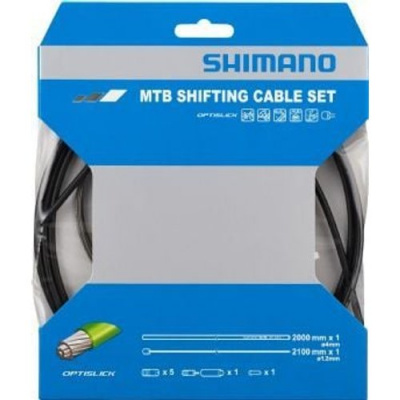 Shimano Mtb Gear Cable (inner/outer) Rear Only Optislick Coated Stainless Steel Inners