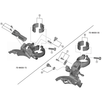 Shimano Spares FD-M3000 Clamp band adapter, 28.6 mm