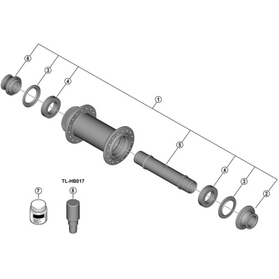 Shimano Spares FH-M9210-B stainless steel cartridge bearing