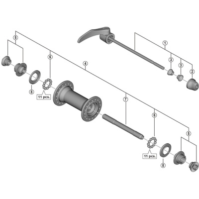 Shimano Spares HB-5800 complete quick release