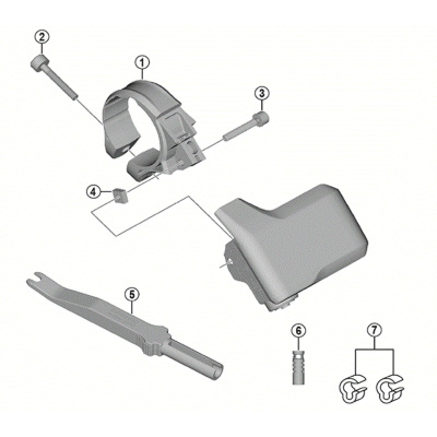Shimano Spares SC-MT800 stay A, 31.8 mm
