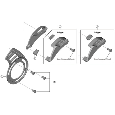 Shimano Spares SM-CDE70 back plate 36T black