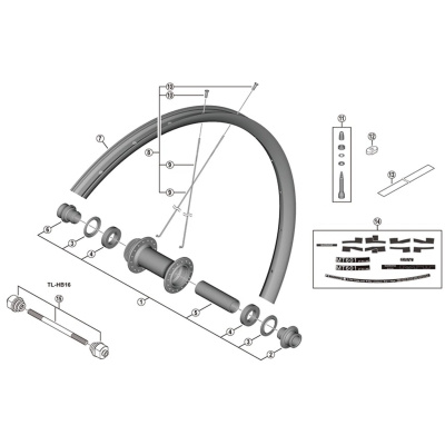 Shimano Spares WH-MT620-TL valve unit