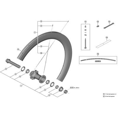Shimano Spares WH-R9270-C60-HR-TL-F right hand spoke, 248 mm