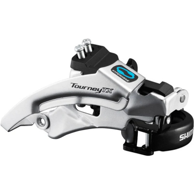 Shimano Tourney / TY FD-TX800 Tourney TX front derailleur, top swing, dual pull, for 42/48T, 63-66