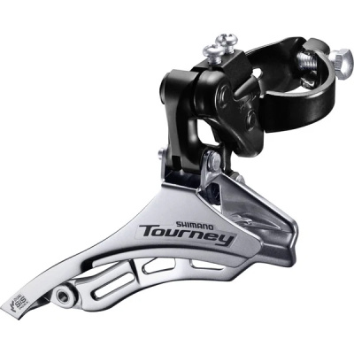 Shimano Tourney / TY FD-TY300 Tourney 6/7-speed triple front derailleur, top pull, 28.6 mm, for 42T