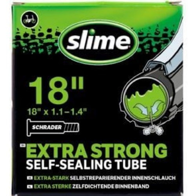 Slime Extra Strong Self-sealing Inner Tube 18 X 1.1.-1.4 Inch Schrader Valve