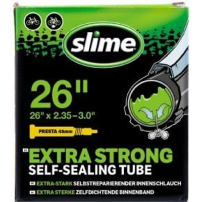 Slime Extra Strong Self-sealing Inner Tube 26 X 2.35-3.0 Presta Valve