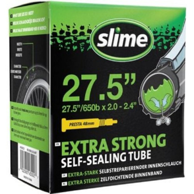 Slime Extra Strong Self-sealing Inner Tube 27.5 X 2.00-2.40 Presta Valve