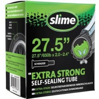 Slime Extra Strong Self-sealing Inner Tube 27.5 X 2.00-2.40 Schrader Valve