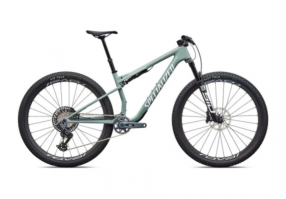 Specialized Epic 9 Expert Mountain Bike - 2027 S / GLOSS AGAVE GREY / METALLIC WHITE SILVER