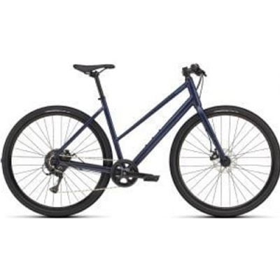 Specialized Sirrus X 1.0 Step-through Sports Hybrid Bike  2025 X-Small - Satin Deep Marine/Grey Blue Reflective