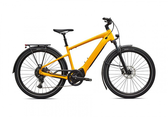 Specialized Turbo Vado 4.0 Electric Hybrid Bike - 2026 S / GLOSS CALIFORNIA SUNSHINE / ORANGE ZEST