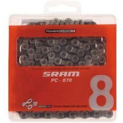 Sram Pc870 7/8spd Bike Chain Silver/Grey (114 Links)