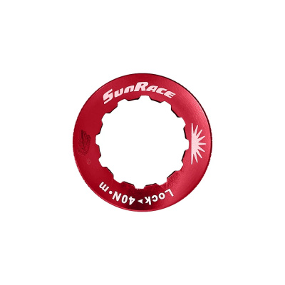 SunRace Cassette Lockring - HG 11T / Red