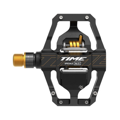 Time Sport Pedal - Speciale 12 MTB Pedals, Aluminum Body And Titanium Spindle, Including Atac Standard Cleats: BLACK GOLD