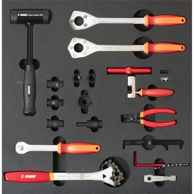 UNIOR Set Of Tools In Tray 5 For 2600A And 2600C - Drivetrain Tools 2024: BLACK