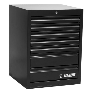 UNIOR Tool Chest Wide-7 Drawers: BLACK