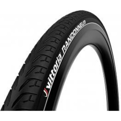 Vittoria Randonneur Non Folding Reflective 700c Urban Tyre 700x28c - Black