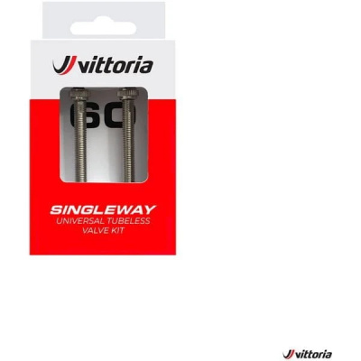 Vittoria Set Tubeless Valve Brass Silver 40mm (2 Pcs) silver / 40mm