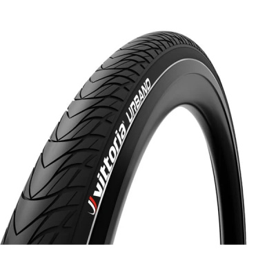 Vittoria Urbano 700x28c Rigid Full Black Reflective Tyre black / 700x28