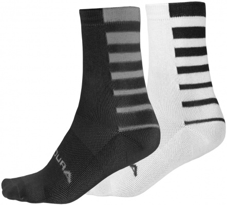 Endura Coolmax Stripe Socks (Twin Pack)