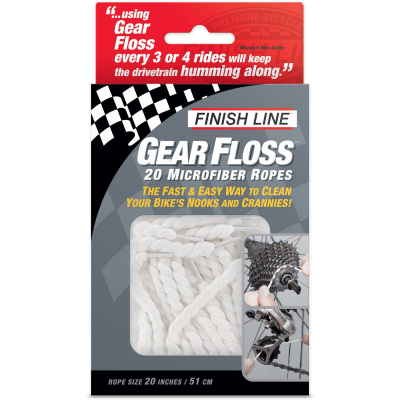 Finish Line Gear Floss Microfiber Rope - Contains 20 Ropes - Cycles UK