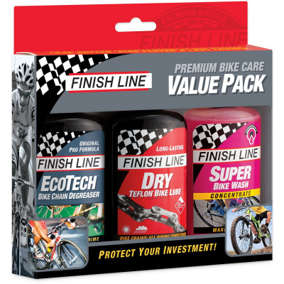 Finish Line Summer Value Pack - EcoTech Degreaser / Super Bike Wash / Dry Lube - Cycles UK