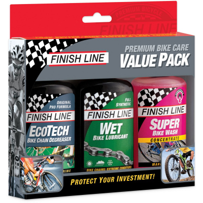 Finish Line Winter Value Pack - Multi Degreaser / Superbike Wash / Wet Lube - Cycles UK