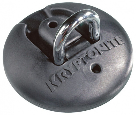 Kryptonite Stronghold Ground Anchor - Sold Secure Diamond Black / Yellow - Cycles UK