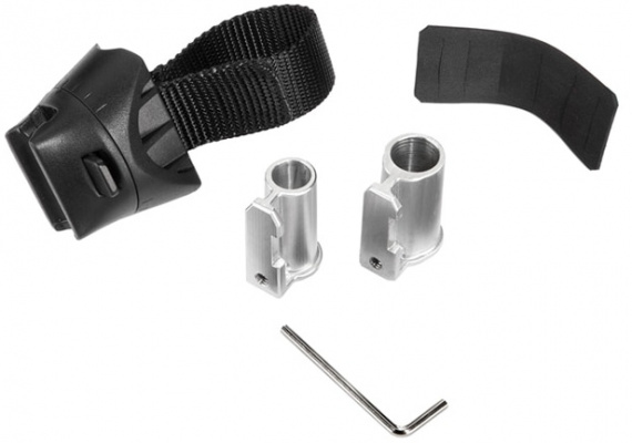 Kryptonite Transit Flexframe U bracket Mounting Kit - 13 & 16 mm U Locks Black - Cycles UK
