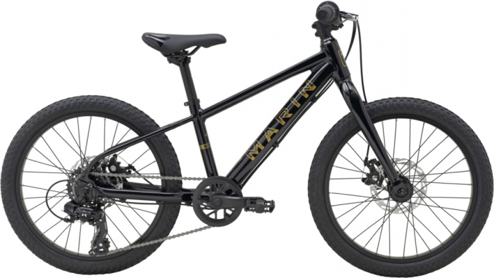 Marin 2026 Bayview Trail 20 Kids Bike Black Gold - Cycles UK