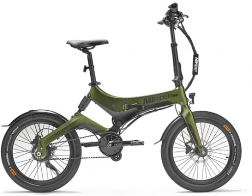 MiRiDER 20 GB3 Folding Electric Bike Aurora Green - Cycles UK