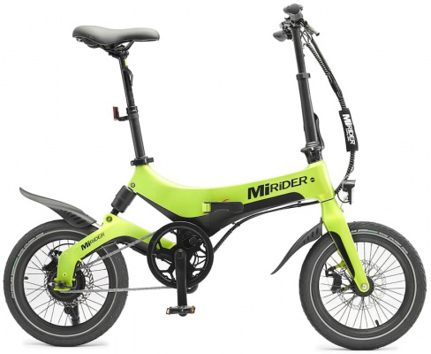 MiRiDER One Folding Electric Bike Acid Green - Cycles UK