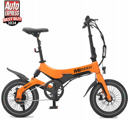 MiRiDER One Folding Electric Bike Ember Orange - Cycles UK