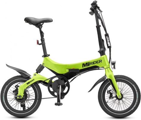 MiRiDER One GB3 Electric Folding Bike Acid Green - Cycles UK