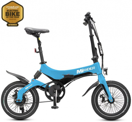MiRiDER One GB3 Electric Folding Bike Azure Blue - Cycles UK