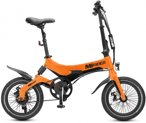 MiRiDER One GB3 Electric Folding Bike Ember Orange - Cycles UK