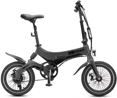 MiRiDER One GB3 Electric Folding Bike Onyx Grey - Cycles UK