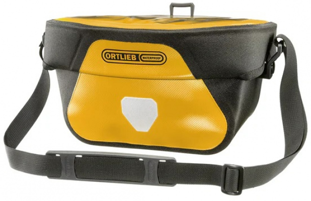 ORTLIEB Ultimate Handlebar Bag Sun Yellow Black - Cycles UK