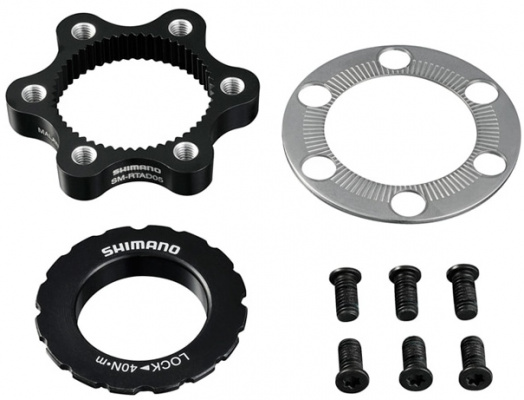 Shimano SM-RTAD05 6 bolt rotor to CentreLock hub disc adapter